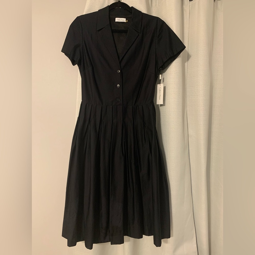 Calvin Klein Classic Black Midi Dress